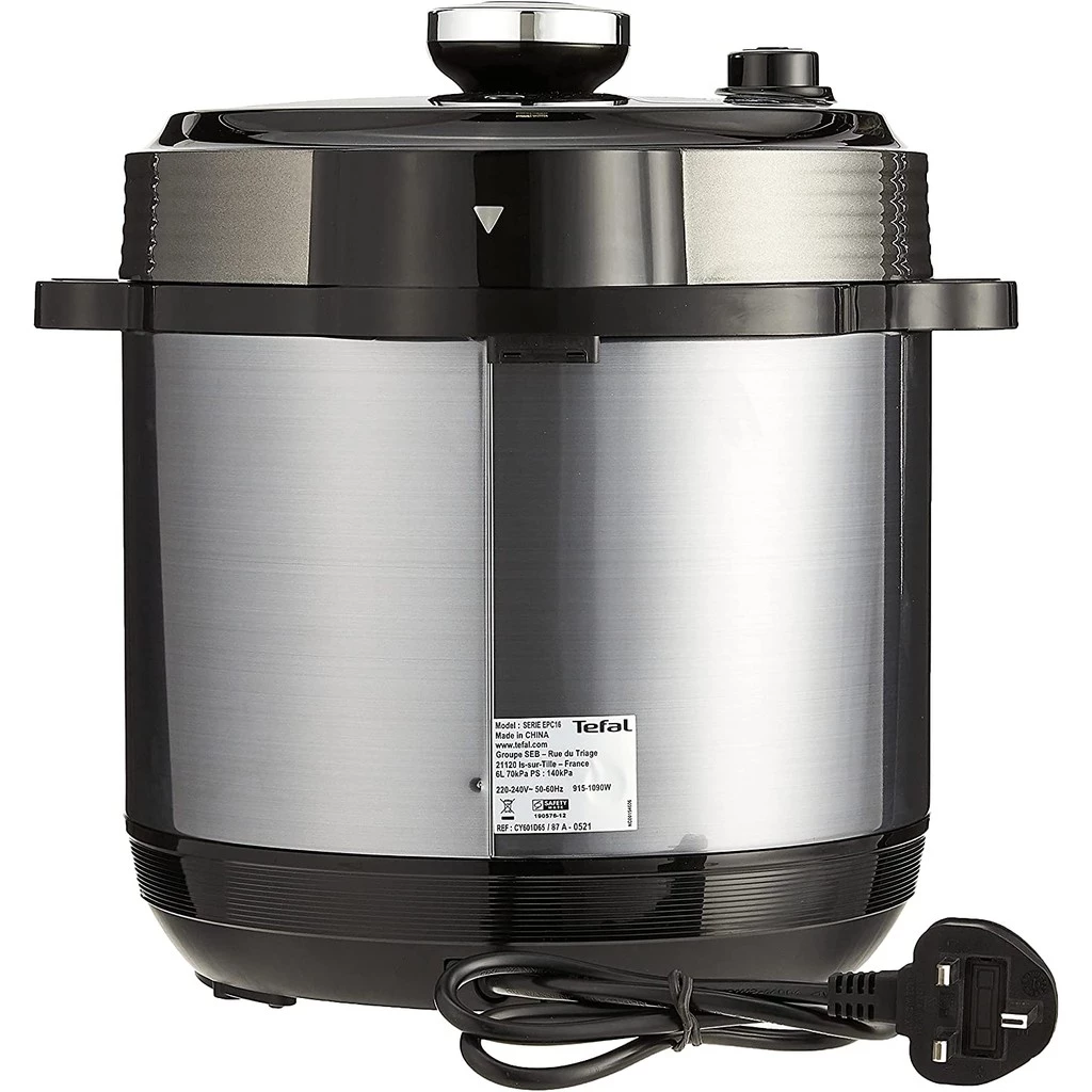 Tefal Home Chef Smart Electric Pressure Cooker 6L CY601 – Multicooker, 15 programmes, 12 cups, steam, slow cook, bake - Image 2
